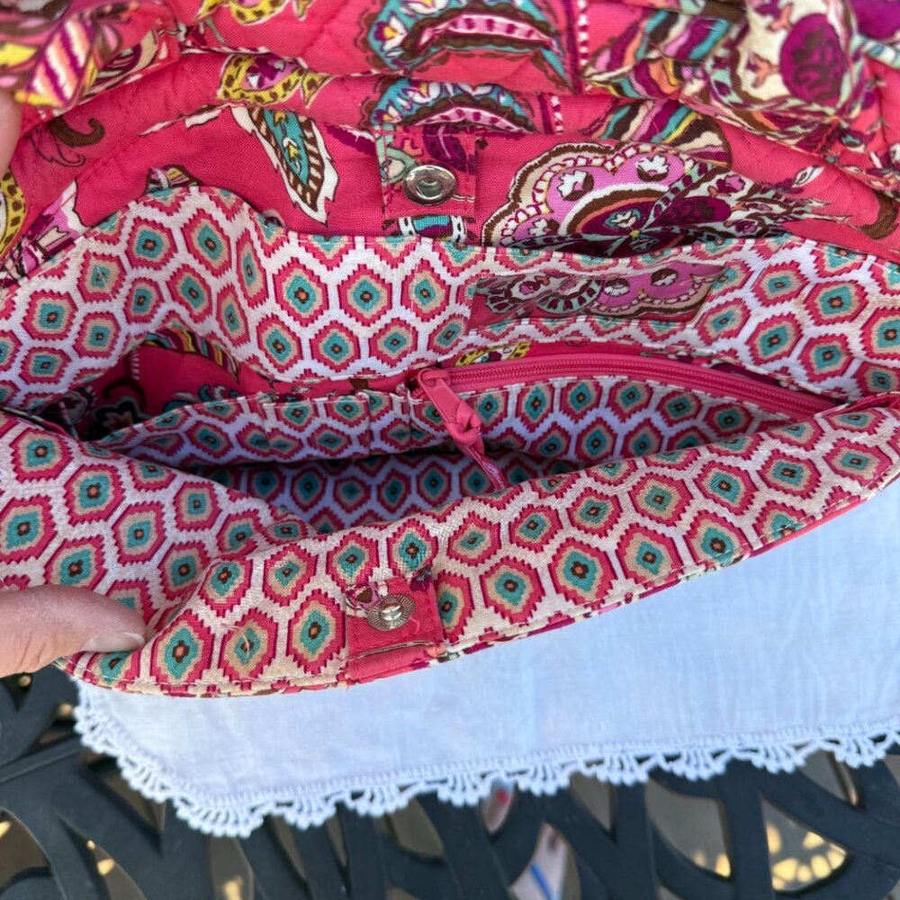 Vera Bradley Travel/Computer Bag in Retired "Call Me Coral" Pink Pattern - Picture 8 of 8